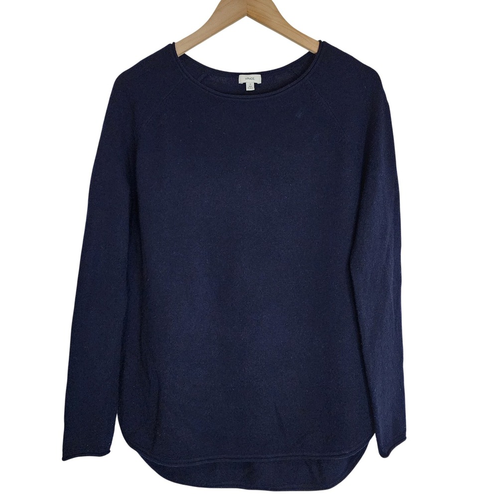 Vince Sweater Women's XS Wool Cashmere Long‎ Sleeve Navy